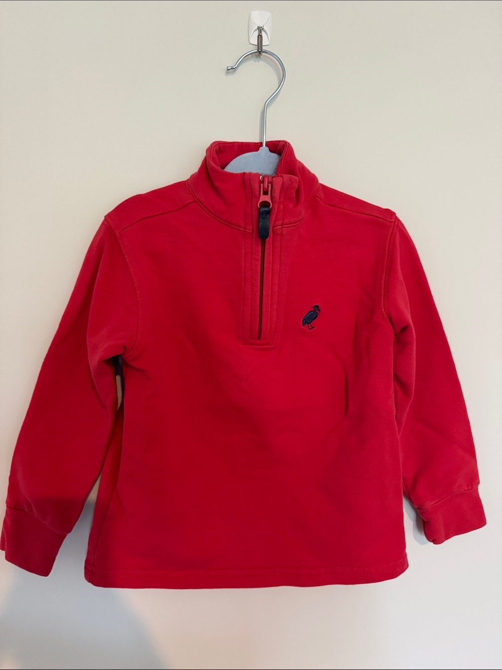 TBBC 18-24 months Kids Red Quarter-Zip Pullover Sweatshirt